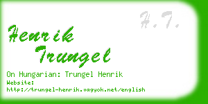 henrik trungel business card